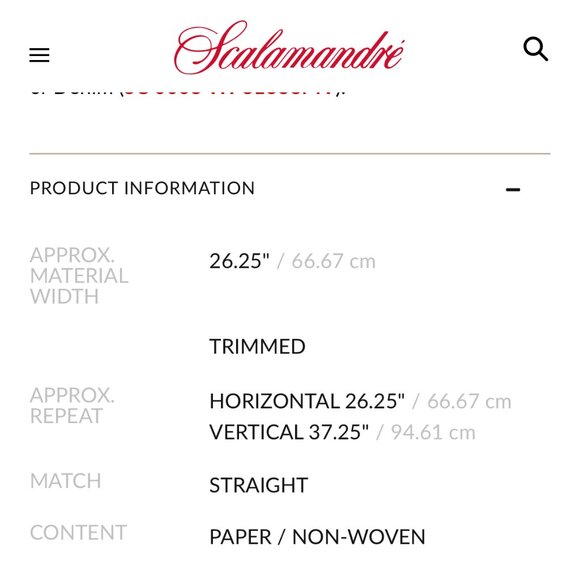 Scalamandré ZEBRAS - WALLPAPER - TRIMMED MASAI RED 5 + rolls - Picture 4 of 6